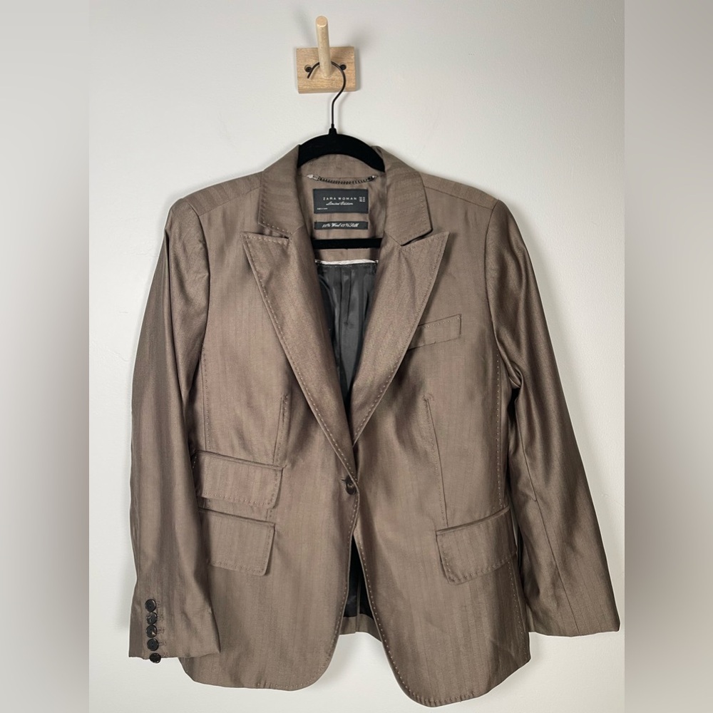 Zara Woman Limited Edition Wool/Silk Blazer